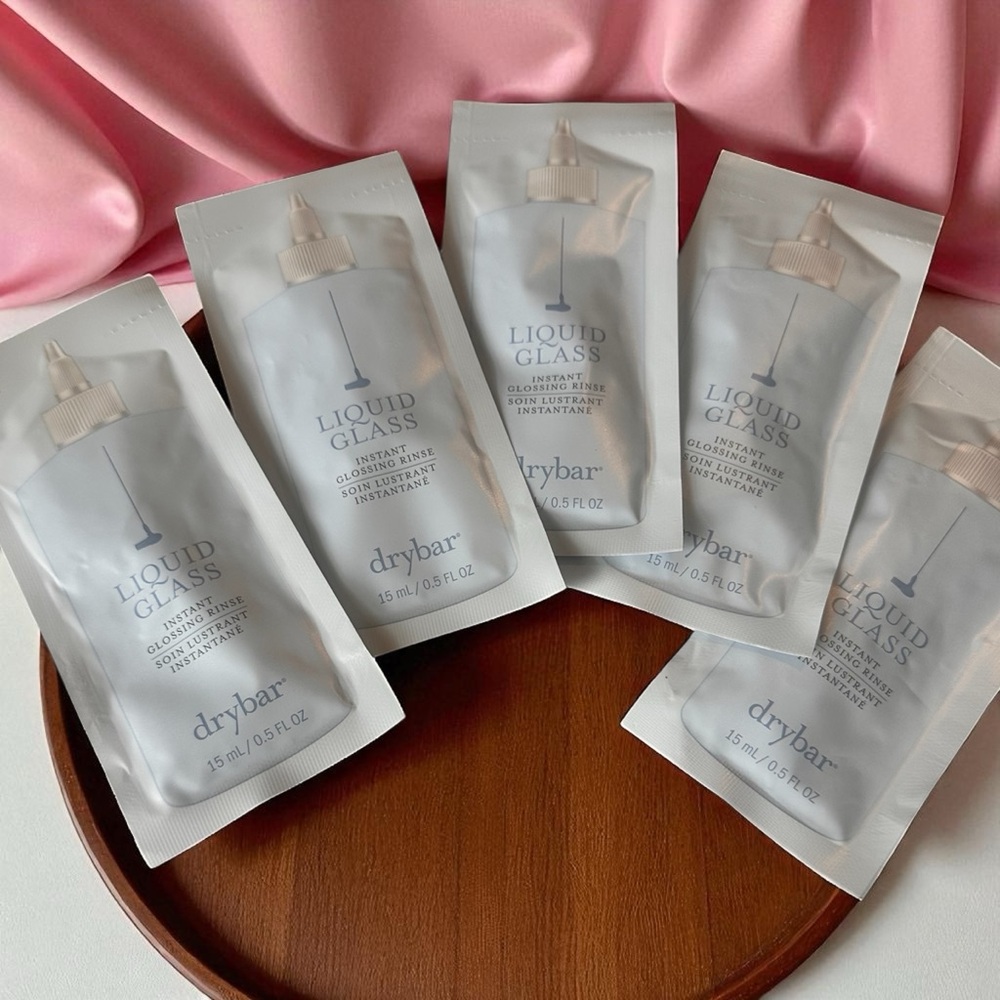 Drybar Liquid Glass Instant Glossing Rinse ~ Sample -Set of‎ 5